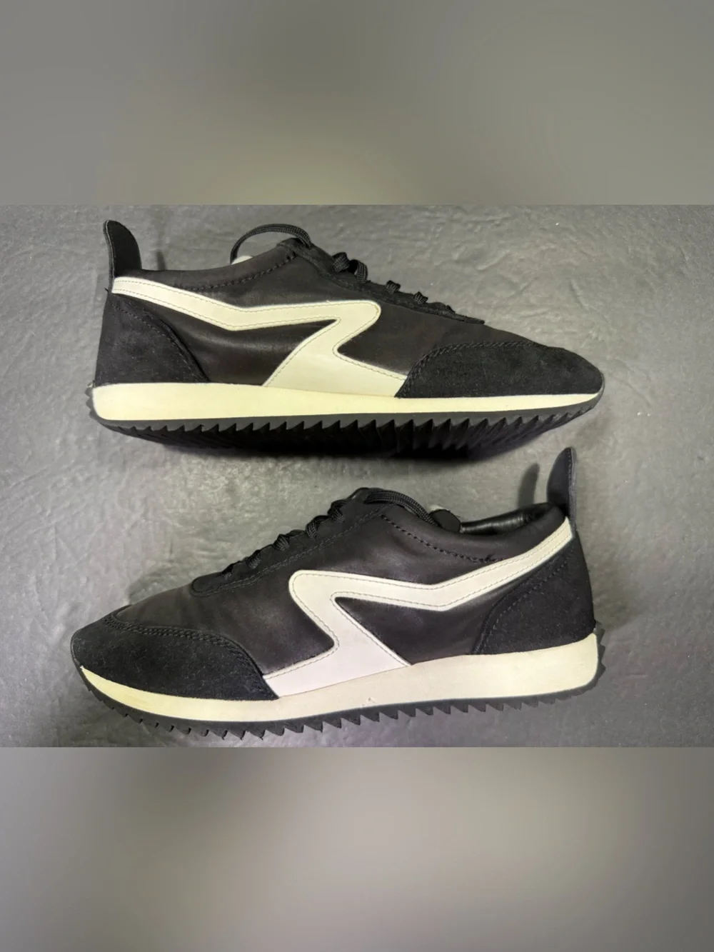 Rag & Bone Retro Women’s Black White Running Walking Sneakers Shoe Size- 7.5